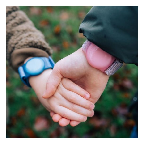 Lippa nylon handledsrem fr AirTag och Smart Finder, rosa