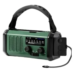 Lippa FM Ndradio / Solcelle Powerbank 10.000 mAh, grn