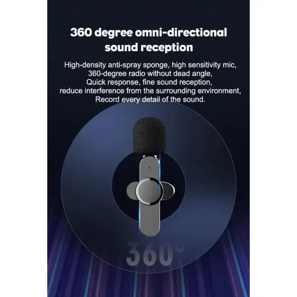 Lippa Dobbelt Trdls Lavalier Mikrofon, USB-C