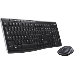 Logitech MK270 Trdl&ouml;st Tangentbord och Mus Set - Svart