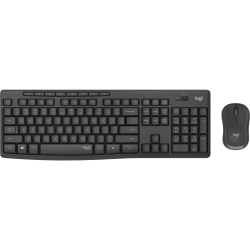 Logitech MK295 Silent Trdl&ouml;st Skrivbordset - Grafit
