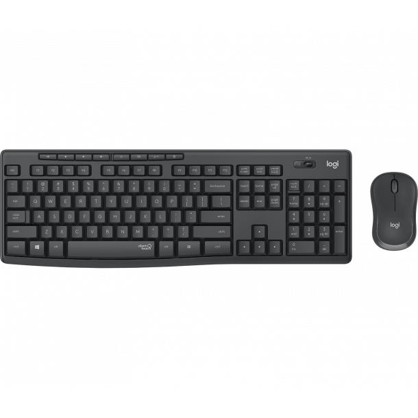 Logitech MK295 Silent Trdlst Desktop set, Graphite