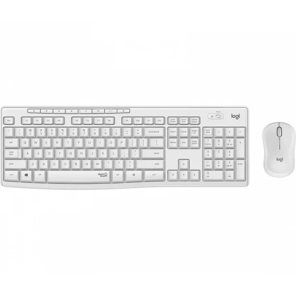 Logitech MK295 Silent trdlst Desktop set, Off White