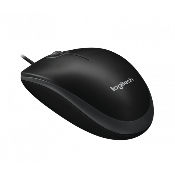 Logitech B100 Optisk USB-Mus - Svart