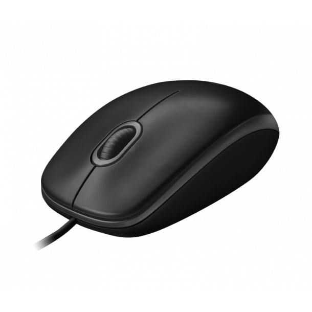Logitech B100 Optisk USB-Mus - Svart