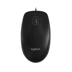Logitech B100 Optisk USB-Mus - Svart