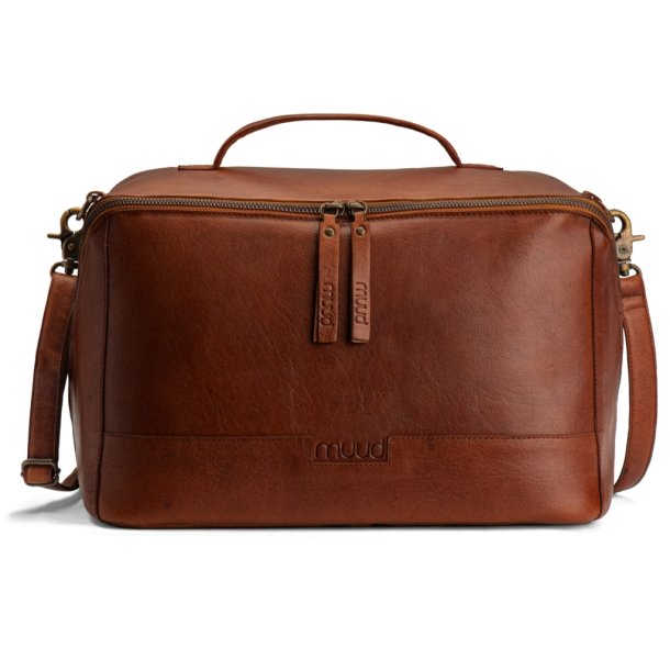 muud Cleo XL, all-in-one bag, leather, Rich Brown