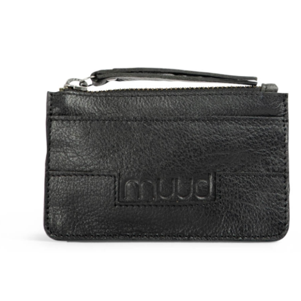 muud Dallas card holder, leather, black