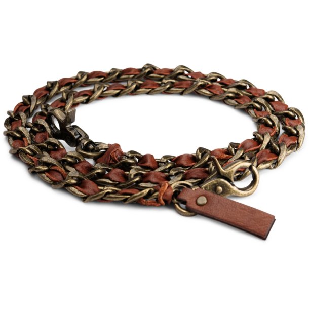 Muud Caja XL Axelrem - L&auml;der, 119 cm, Rich Brown