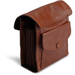 Muud Betina Etui f&ouml;r Stickor - L&auml;der, Rich Brown