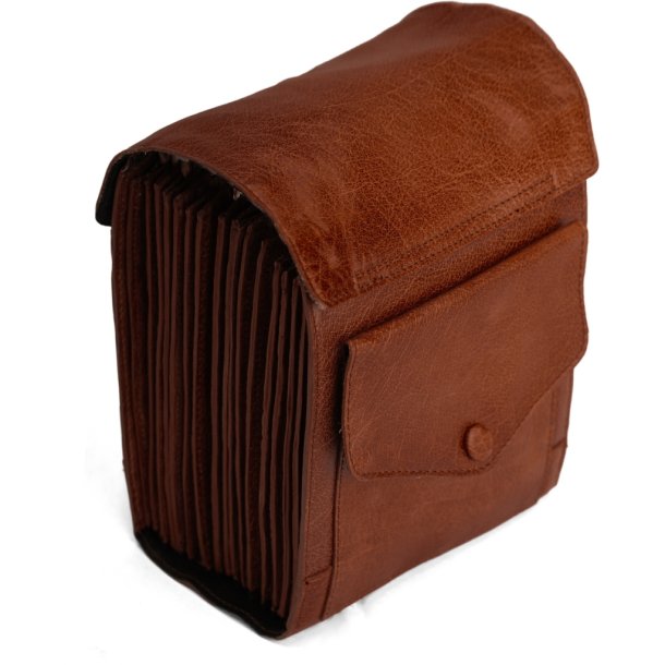 Muud Betina XL Etui - L&auml;der, Rich Brown