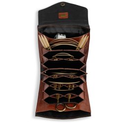 Muud Betina Etui f&ouml;r Stickor - L&auml;der, Rich Brown