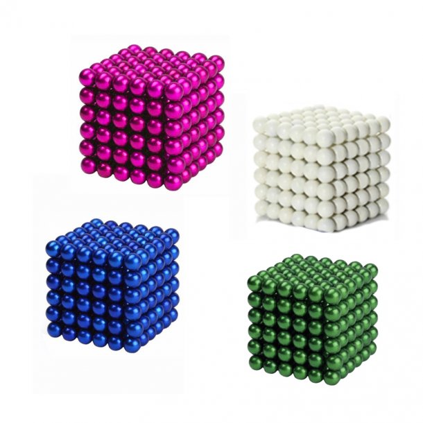 Neocube magnetic balls, Set blue/green/discolour/pink