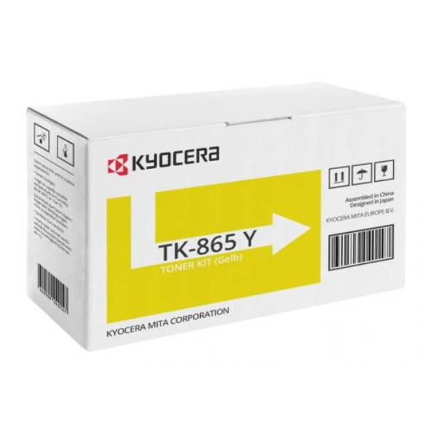 Kyocera TK-865 Y lasertoner - 1T02JZAEU0 Original - Gul 12000 sider