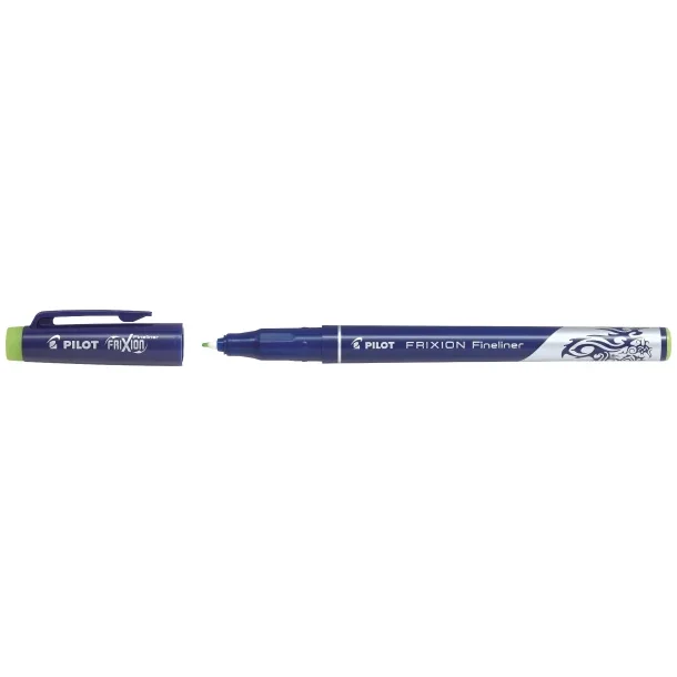 Pilot Frixion Fineliner 1,3 Viskelrbar kulepenn, 12 stk, Lysegrnn