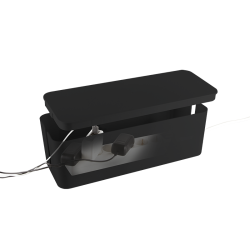 Cable management box - 40.5 x 15.5 x 13.5 cm, black (large)