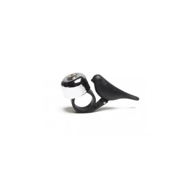 Qualy Bird Bike Bell, svart
