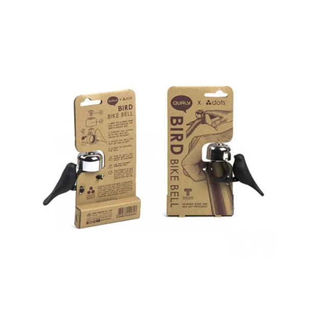 Qualy Bird Bike Bell Black