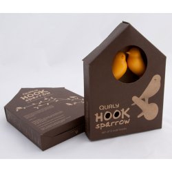 Qualy design Fgel Krok - set om 2 (Vit/Svart)