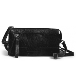 Muud Riga Clutch - L&auml;der, Svart