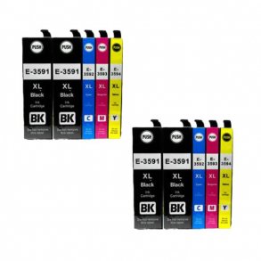 Pixojet bläckpatroner Epson 35 XL - C13T35964010, 10 st. rabattpaket 350 ml