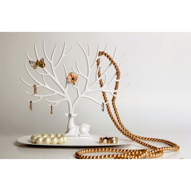 Qualy design My Little Deer Smycketr&auml;d (Vit)