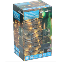 Grundig solcellsljusslinga med 100 LED, 10 m