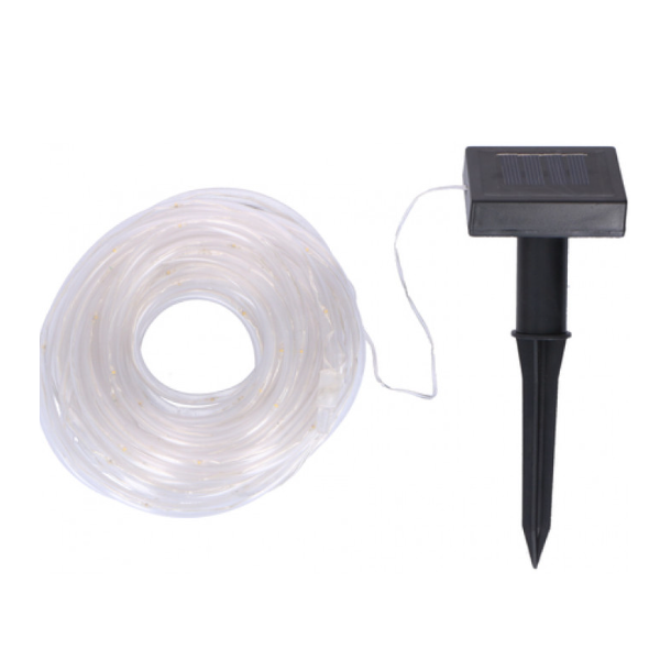 Grundig solcellsljusslinga med 100 LED, 10 m