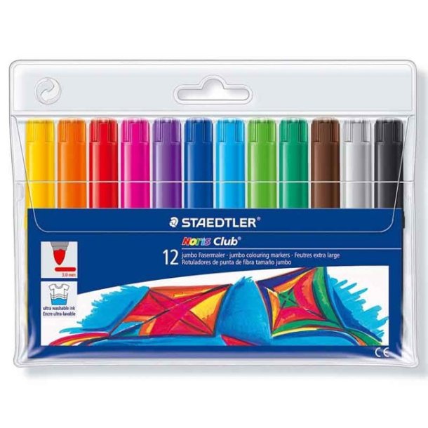 Staedtler Noris Club jumbo tusser, 12 stk