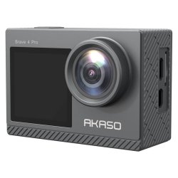 AKASO Brave 4 Pro Action Kamera - 4K/30fps, 20MP, Dobbeltskrm