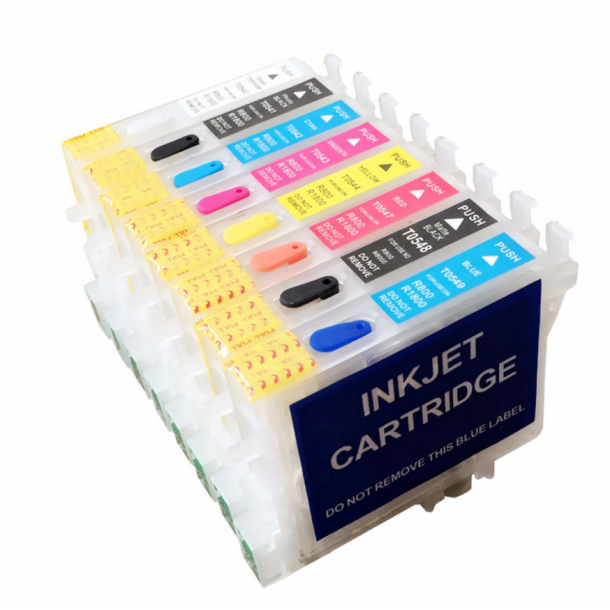 Pixojet refill patronst Epson T0540- T0549, 8-farvet