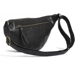 Muud Vegas Bumbag - L&auml;der, Svart