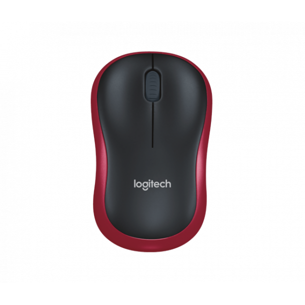 Logitech M185 Wireless Mouse, Red