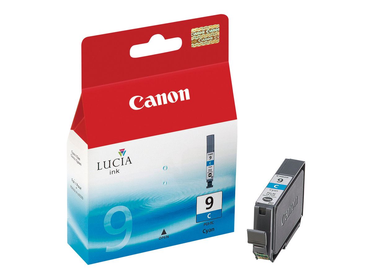Køb Canon PGI-9C  blækpatron - Original - Cyan 1150 sider - Pris 141.00 kr.