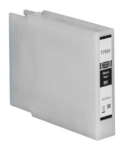 Køb Epson T7551 sort blækpatron 120 ml C13T755140 kompatibel - Pris 199.00 kr.