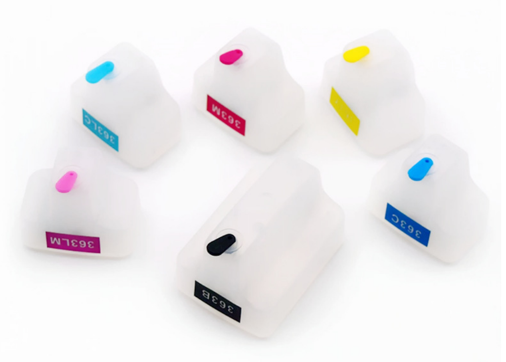 Køb Pixojet refill blæk HP 363 C8721 - C8775, 6-farvet patronsæt - Pris 284.00 kr.