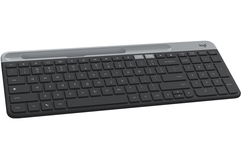 for meget tælle greb Logitech K580 Slim Multi-Device trådløst tastatur, Graphite - Logitech -  Pixojet.dk