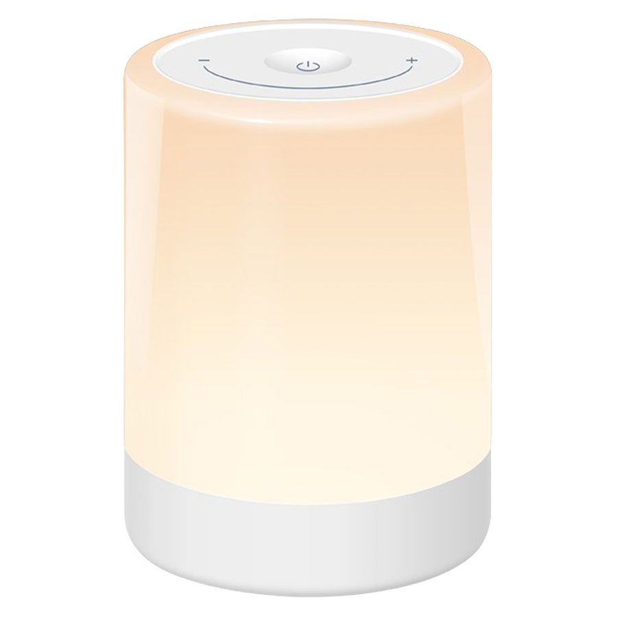 Lippa baby natlampe med farver, touch funktion og batteri, Hvid