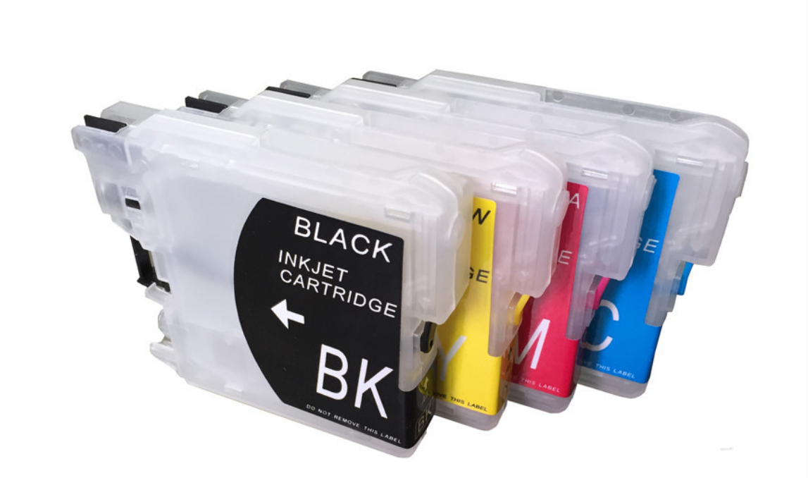 Køb Pixojet refill blæk Brother LC11 / LC39 / LC 980 / LC 1100, 4-farvet patronsæt - Pris 265.00 kr.