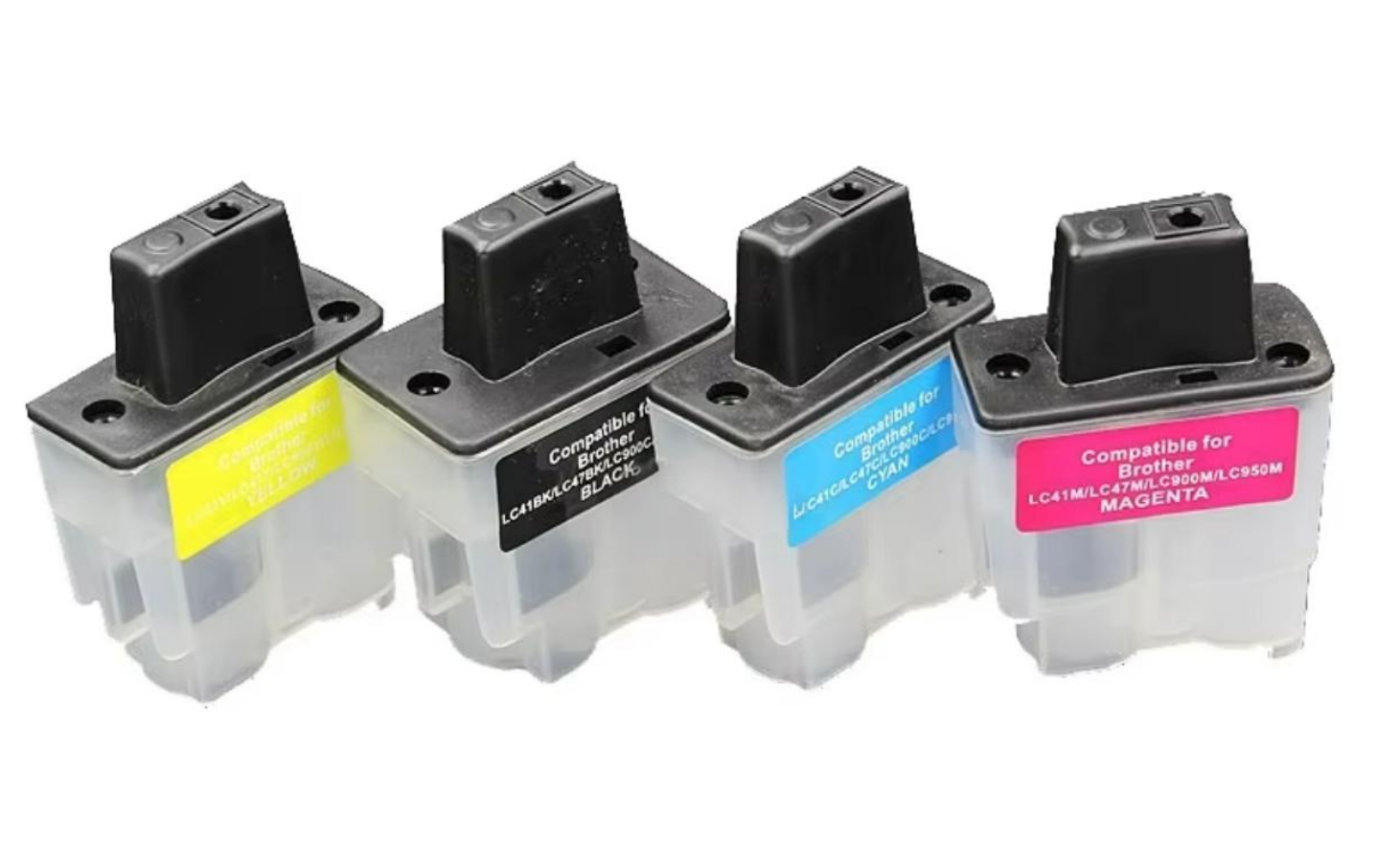 Køb Pixojet refill blæk Brother LC900 / LC41, 4-farvet patronsæt - Pris 189.00 kr.