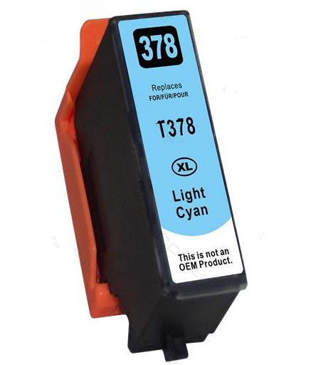 Køb Epson 378XL lys cyan blækpatron 13,2ml kompatibel C13T37954010 - Pris 100.00 kr.