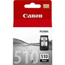 Køb Canon PG 510 BK med chip, sort blækpatron, Original, 9ml - Pris 173.00 kr.