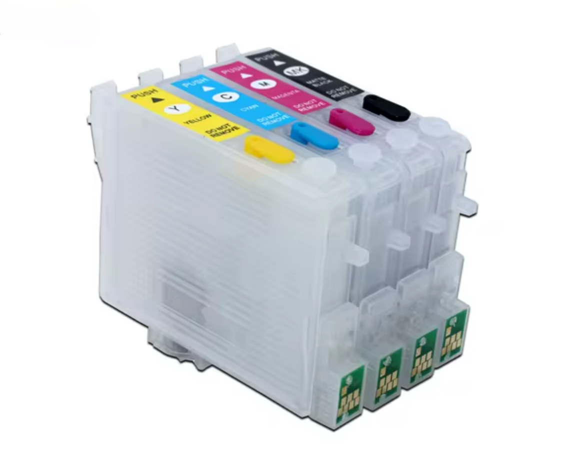 Køb Pixojet refill blæk Epson T0431-T0444, 4-farvet patronsæt - Pris 189.00 kr.