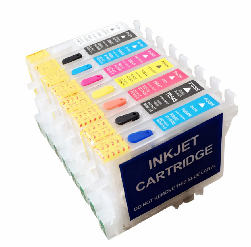 Køb Pixojet refill blæk Epson T0540- T0549, 8-farvet patronsæt - Pris 412.00 kr.
